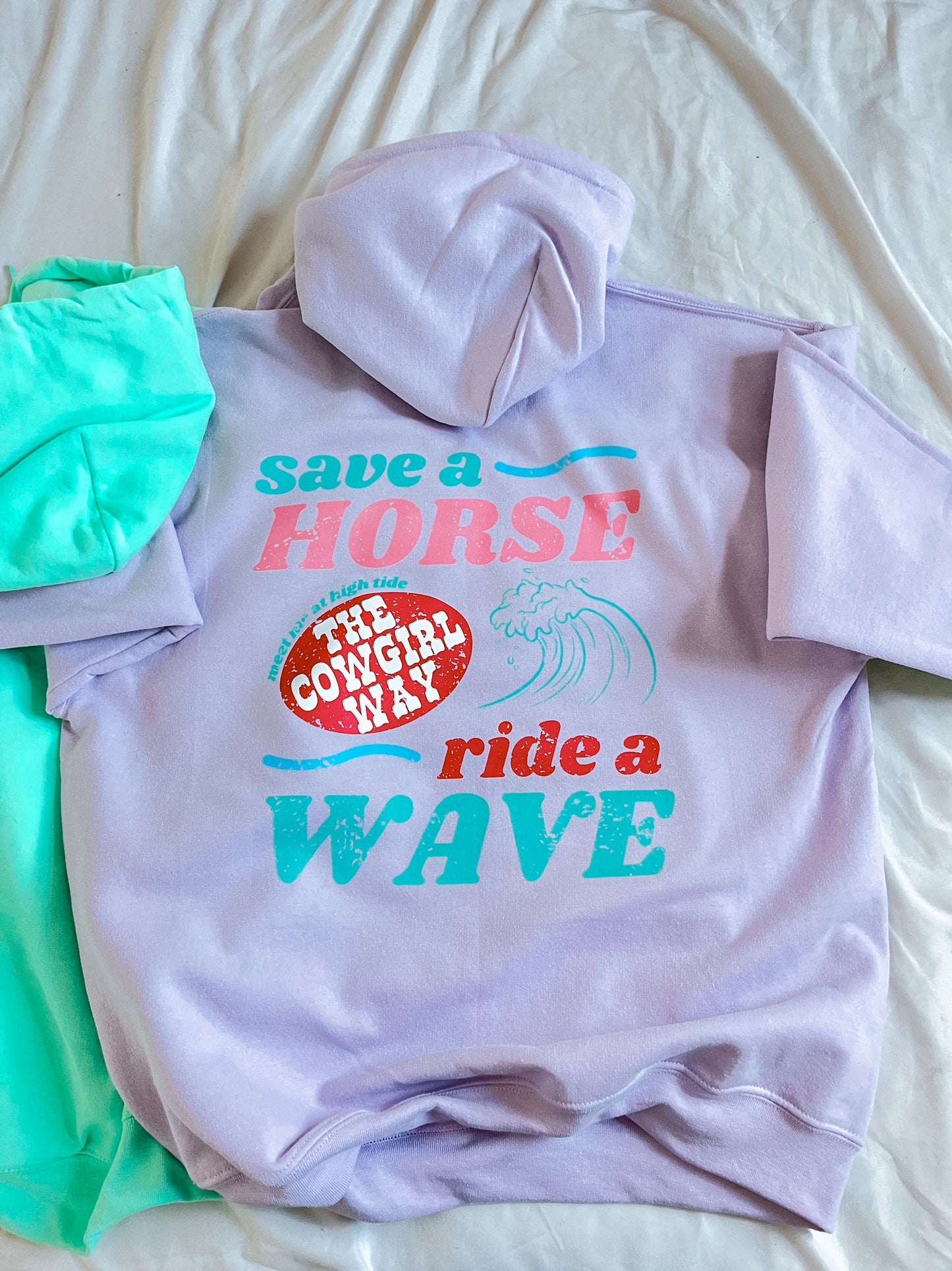 Ride A Wave Cowgirl HOODIE