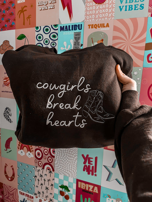 Cowgirls Break Hearts | Embroidered