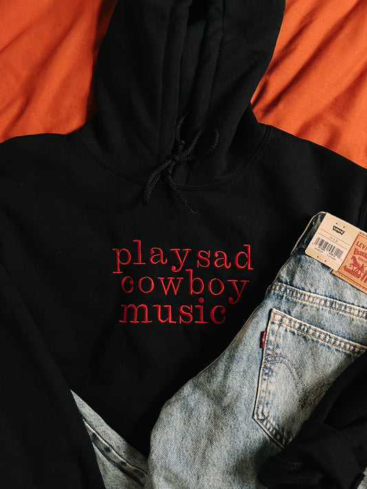 Sad Cowboy Music | Embroidered