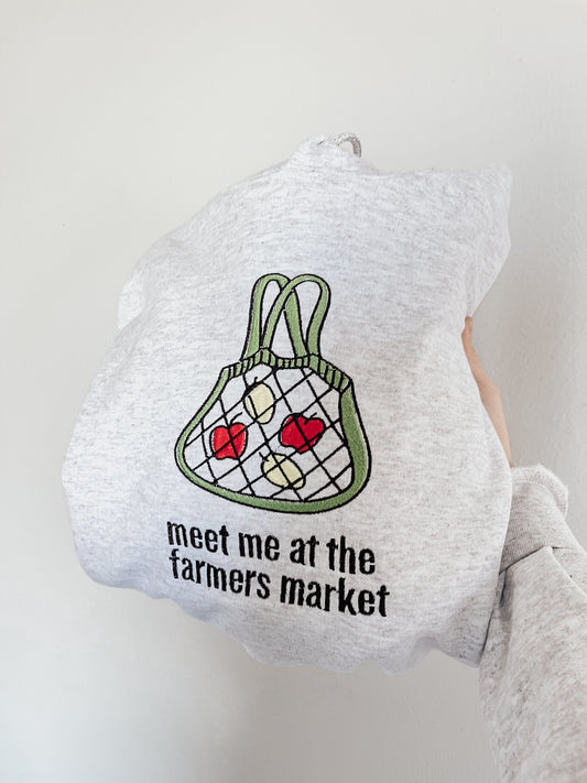 Farmers Market | Embroidered Crewneck